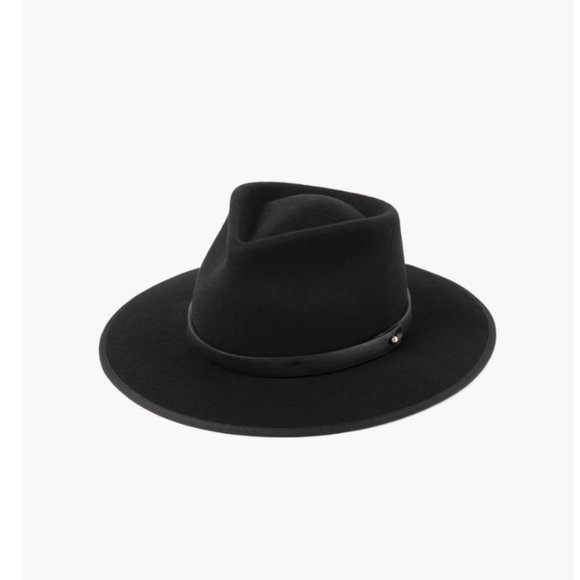 LACK OF COLOR unisex diego fedora San Diego Hat Company The Line Stiff Wool Felt Fedora with  main image 2